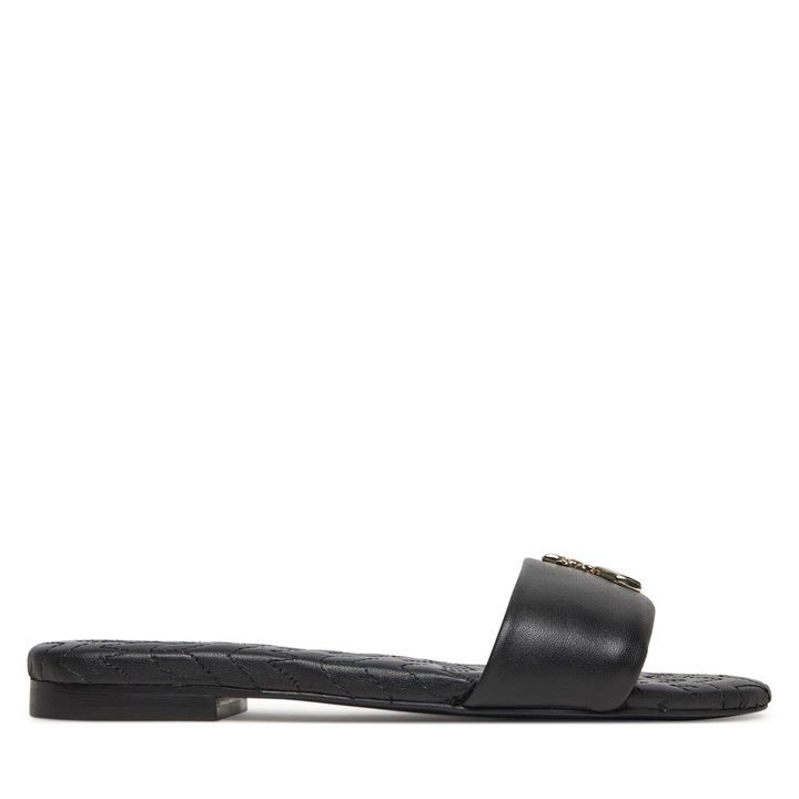 Papuci dama, Patrizia Pepe, piele naturala, Negru, 37