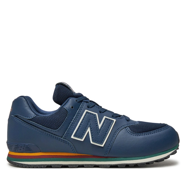 Pantofi copii, New Balance, unisex, albastru, piele ecologica, Albastru