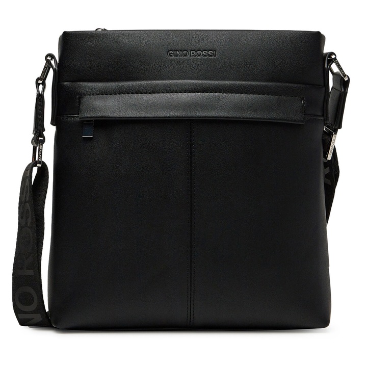 Gino Rossi női táska, fekete, BMA7378-GR modell, textil anyagból.