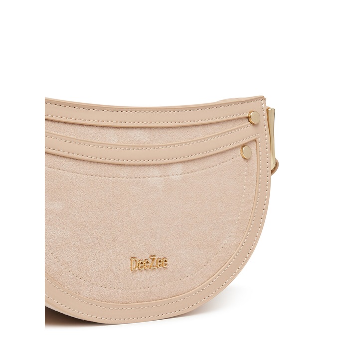Geanta dama Deezee, model C-DZE-S-006-08, bej, material textil
