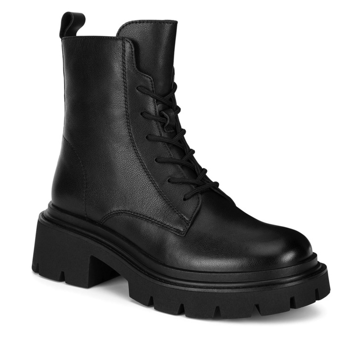 Ghete dama, Badura C-WFA3113-1Z, piele naturala, negru
