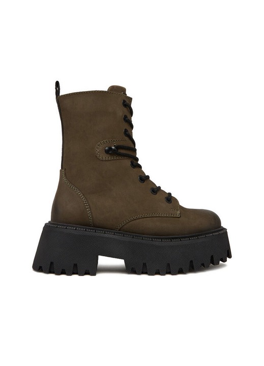 Ghete dama G Star Raw, kaki, piele naturala, CEO-WI34-MANYA-03