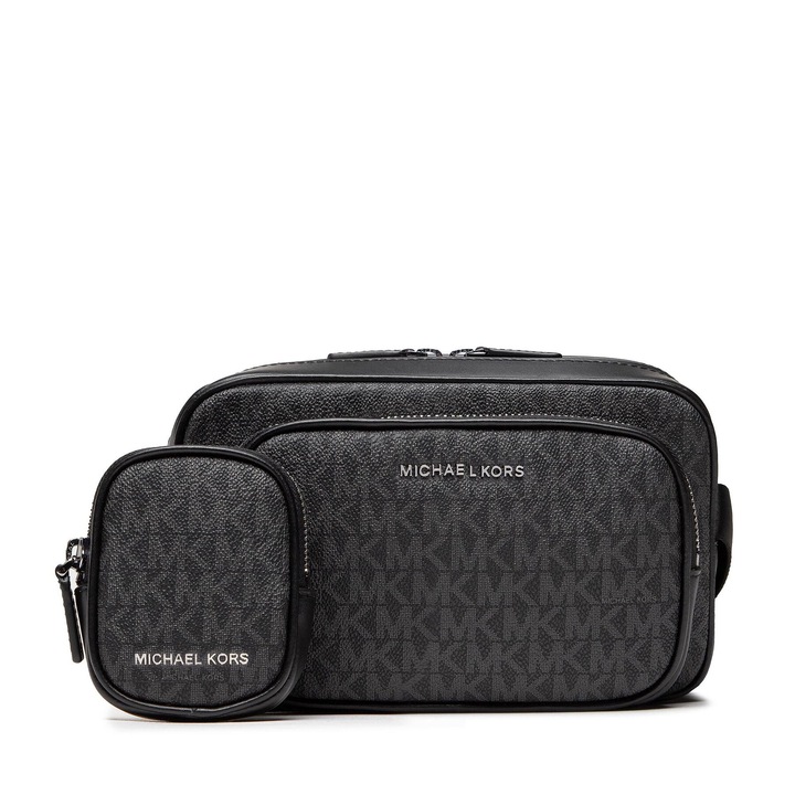 Férfi táska, Michael Michael Kors, Black Hudson, ökológiai bőr, fekete