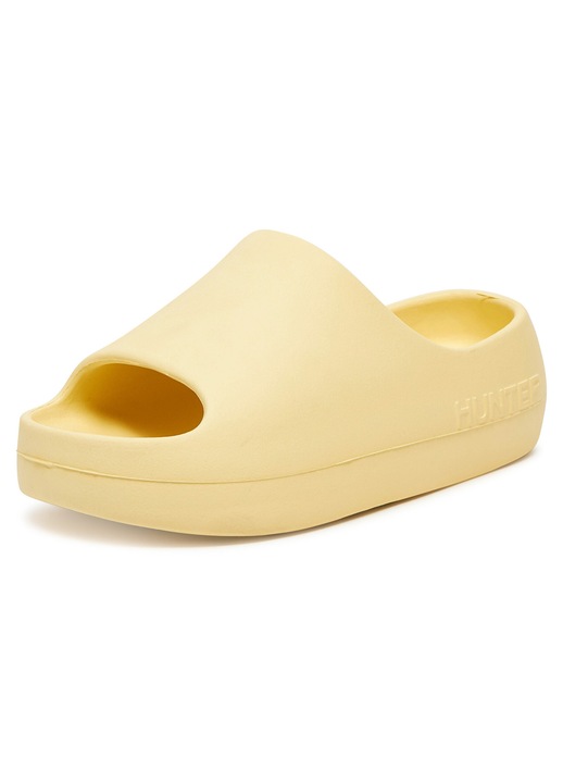 Női papucs, HUNTER S55796-B, sárga, szintetikus, 40 EU