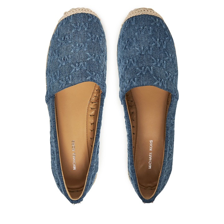 Női mokaszin, Michael Michael Kors, espadrille, 423, kék, szövet, 38 EU