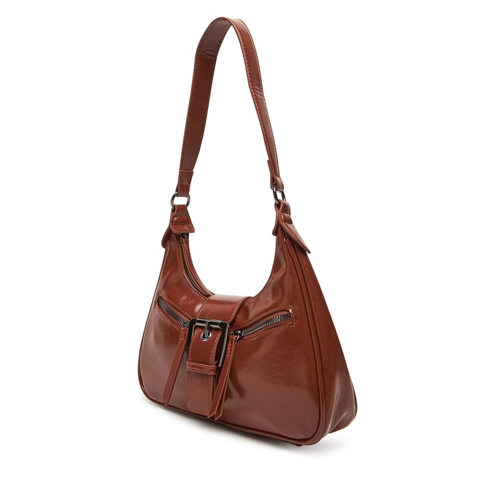 Deezee női táska, C-DZE-S-005-08 modell, barna színű, textil anyag.