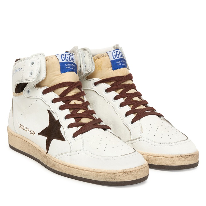 férfi Golden Goose, Sky Star, természetes bőr, Fehér