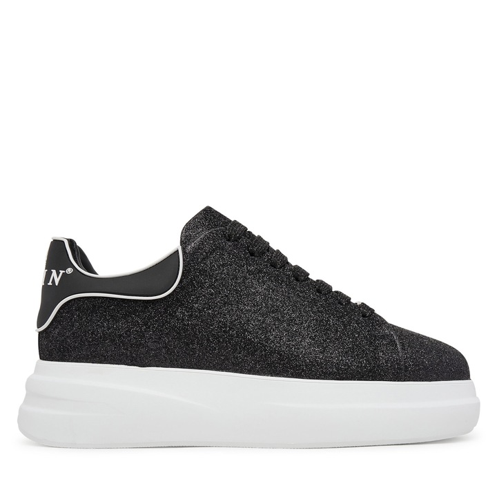Pantofi sport femeie Philipp Plein, model FAES WSC2774, negru, tesatura, 38 EU