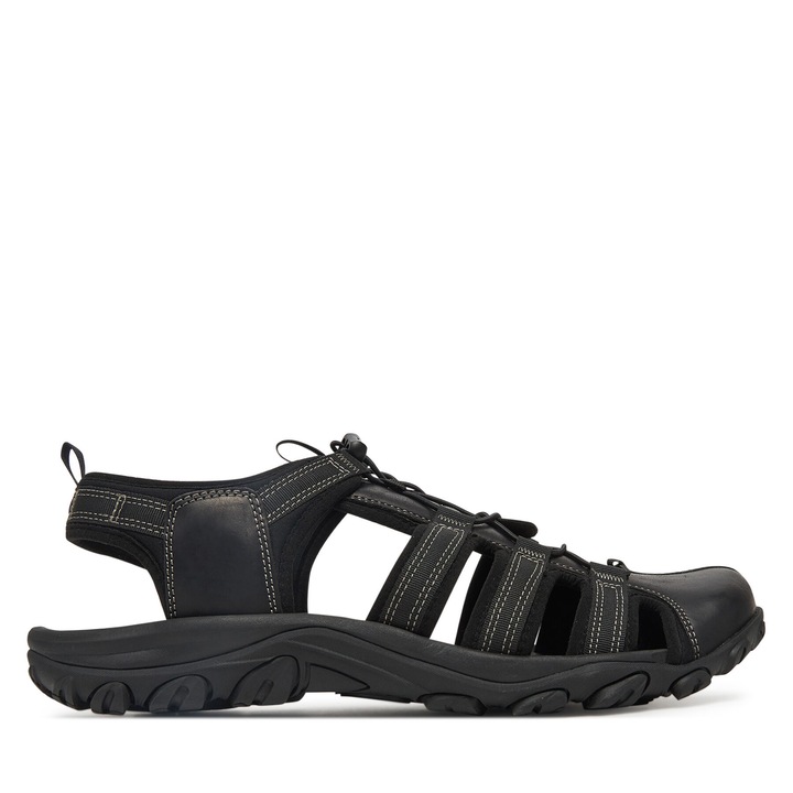 Мъжки сандали, Lasocki RIKO-01, естествена кожа, черен