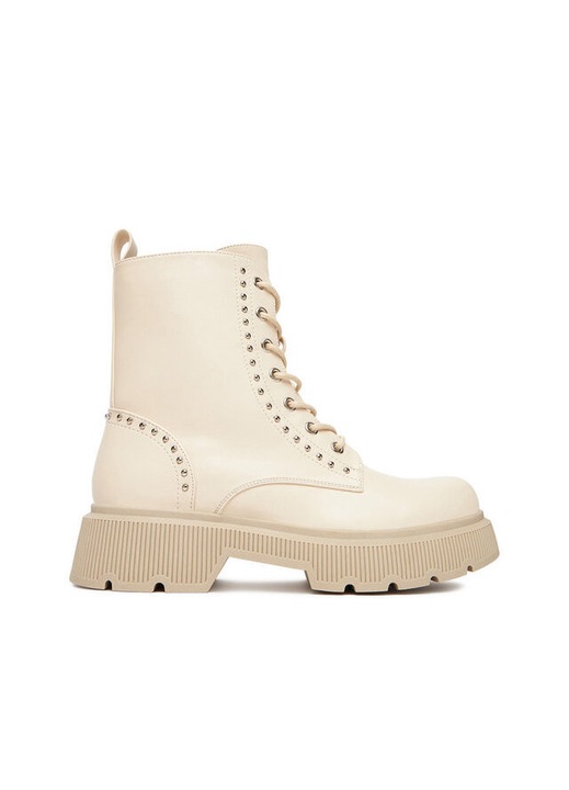 Ghete dama, DeeZee HX24026-1, sintetic, alb, 36 EU