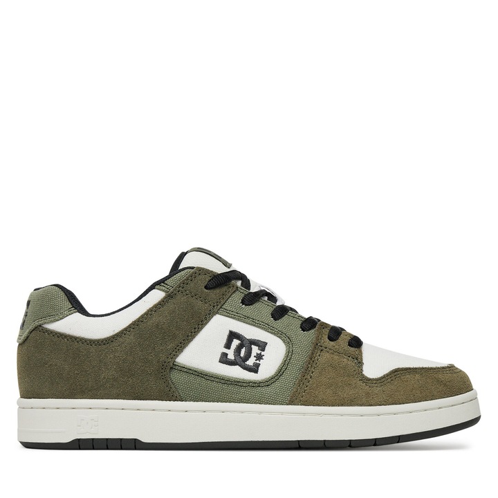 Tenisi barbati DC Shoes MANTECA 4, piele naturala, alb-verde, 42.5 EU