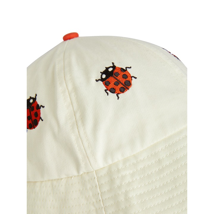 Caciula unisex copii Mini Rodini, bumbac, alb, 48/50