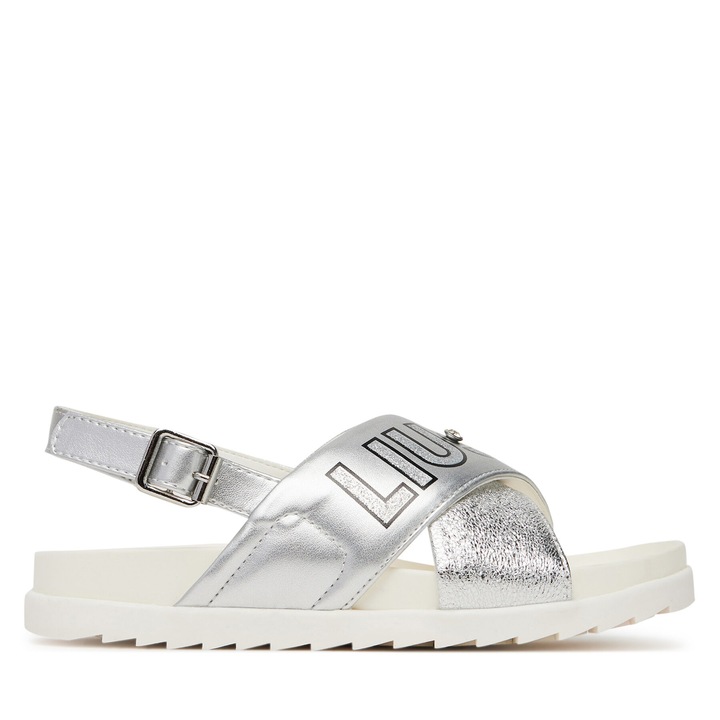 Детски сандали, Liu Jo, сребрист, екологична кожа