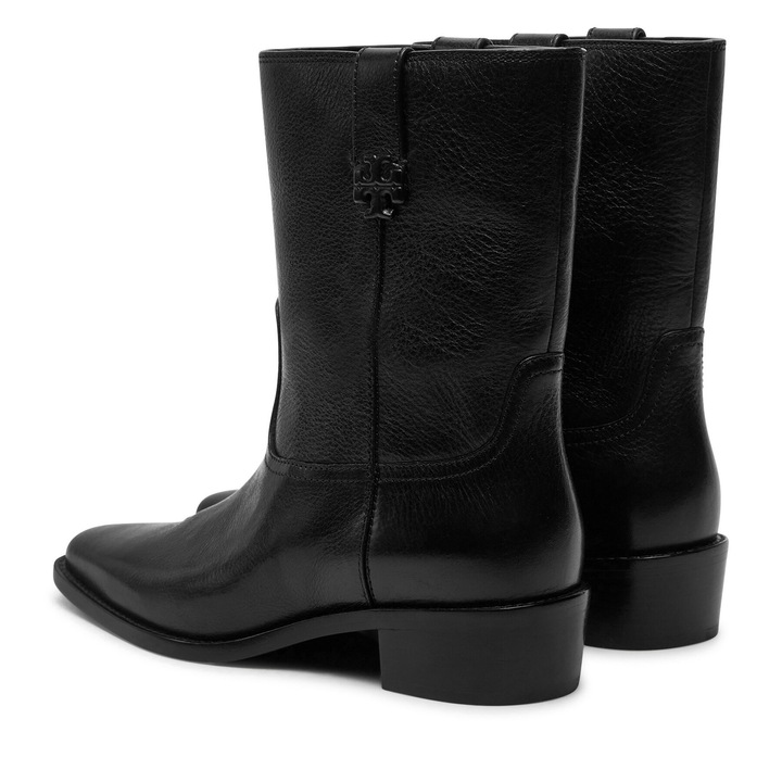 Botine dama 155810, Tory Burch, Piele naturala, Negru