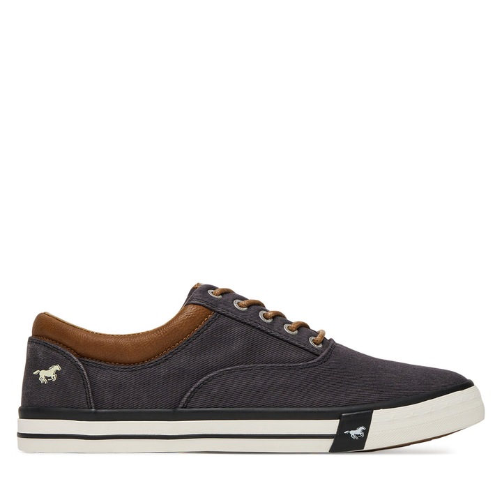 Férfi tornacipő, Mustang, sötétkék, textil, 4072-315