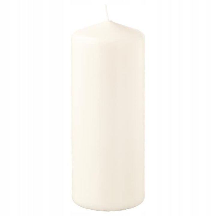IKEA FENOMEN tömbgyertya, 14cm magas, 6.8cm átmérőjű, illatmentes, növényi viasz/paraffin