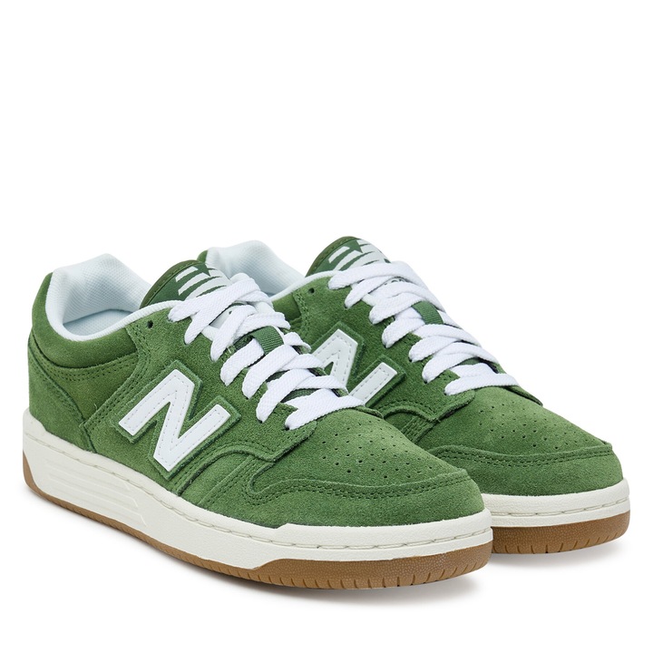 Детски маратонки, New Balance, унисекс, естествена кожа, зелени