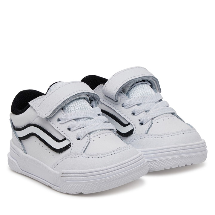Tenisi copii, Vans, baieti, alb, piele naturala