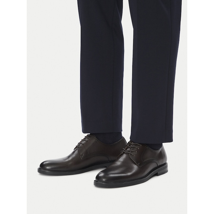 Férfi bakancs Gino Rossi, természetes bőr, barna, 45 EU