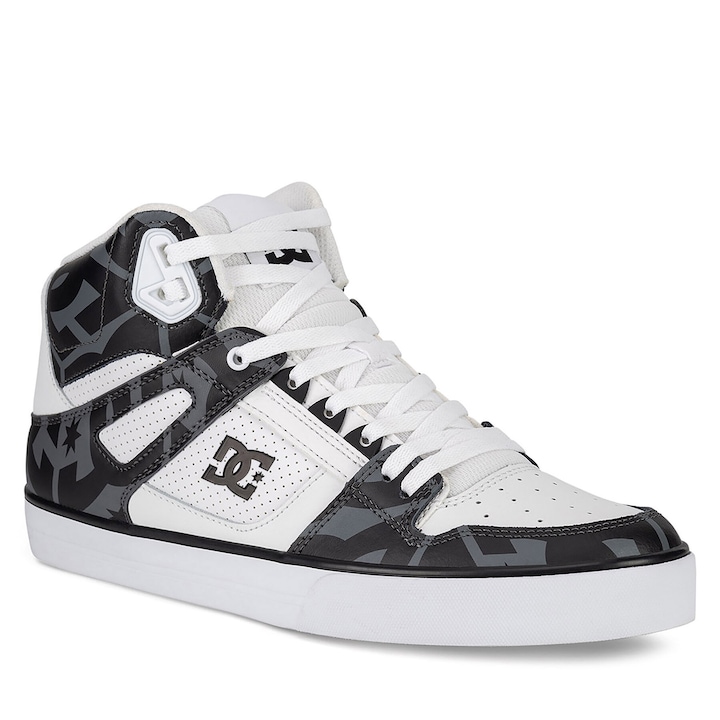 Tenisi barbati DC Shoes PURE HIGH-TOP WC ADY, Alb/Negru