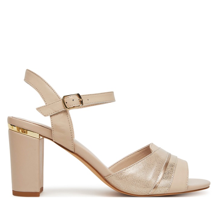 Sandale dama, Lasocki, WYL3858-1Z, bej, piele naturala