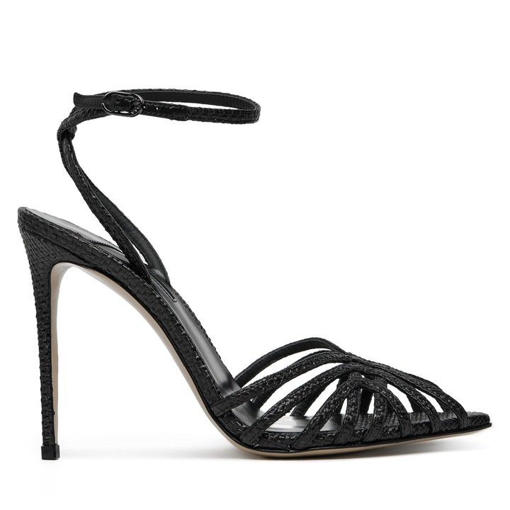 Sandale dama, Le Silla, Nero, piele naturala, negru, 36 EU