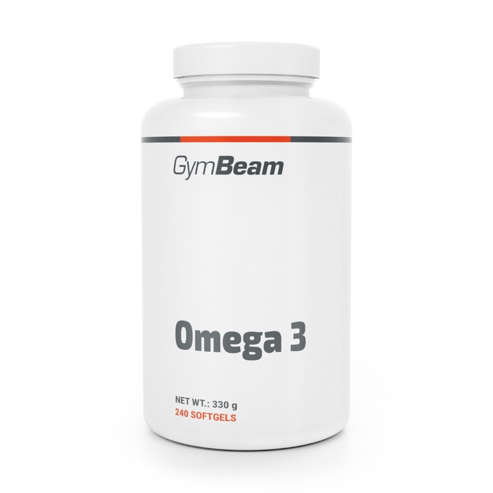 Omega 3, GymBeam, 500 capsule, ulei de pește, imbogățit cu vitamina E