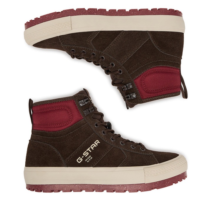 Ghete barbati, G Star Raw, CEO-ALEX-02, piele naturala, maro