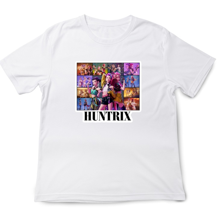 Gyermek póló K-Pop Demon Huntrix, fehér, exkluzív design, Fehér