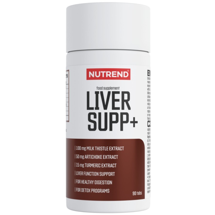 Supliment alimentar Liver Supp, Nutrend, 90 capsule, detoxifiere, vegan