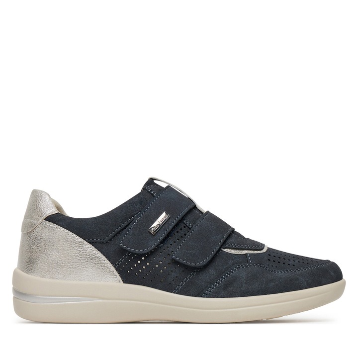 Saboti dama, Clara Barson, material textil, albastru