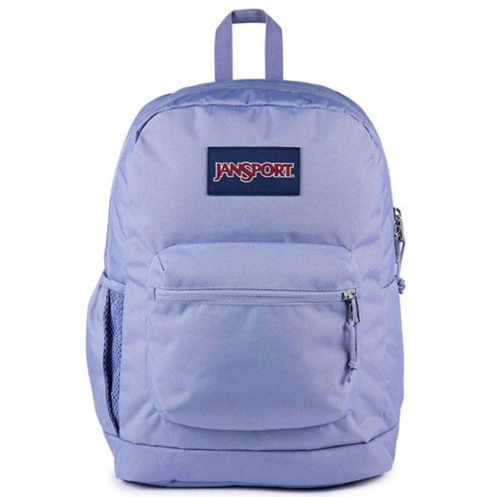 JanSport Cross Town Plus Remix hátizsák, lila, 26L, laptoptartó zseb, újrahasznosított poliészter