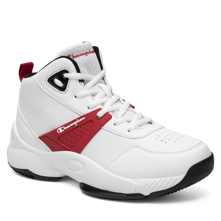 Tenisi copii, Champion, ACADEMY MID B GS CUT, alb, rosu, sintetic