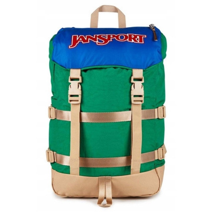 Rucsac JanSport Skip Pack unisex, 28L, fekete melange, újrahasznosított poliészter