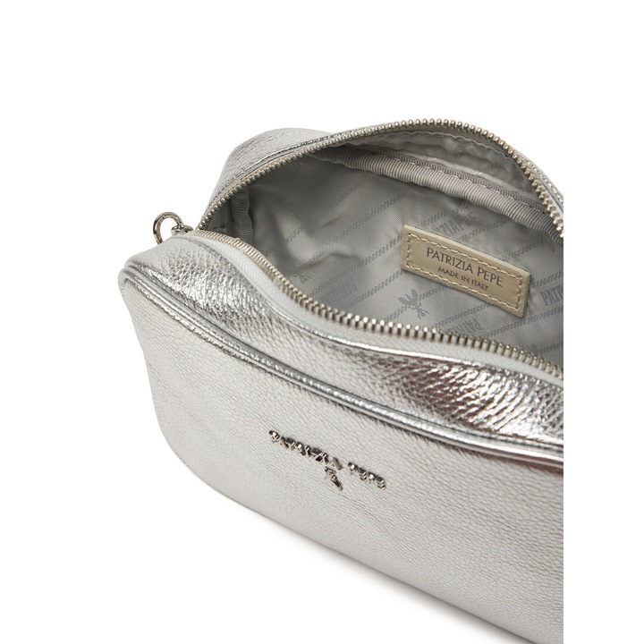 Geanta dama Patrizia Pepe S298, piele naturala, model universal, culoare neagra.