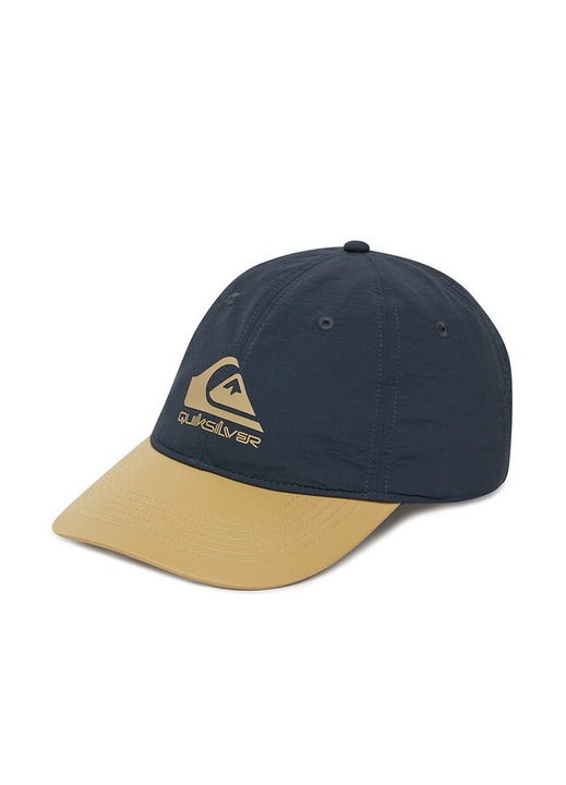 Мъжка шапка Quiksilver, Текстил, Тъмносин/Жълт
