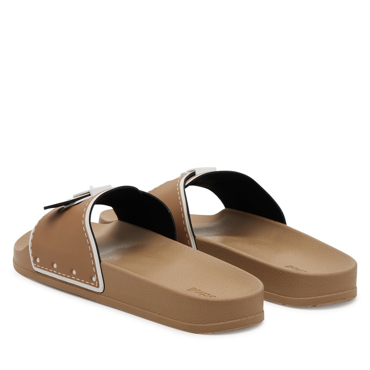 Papuci de dama, Scholl, piele ecologica, bej, 36 EU