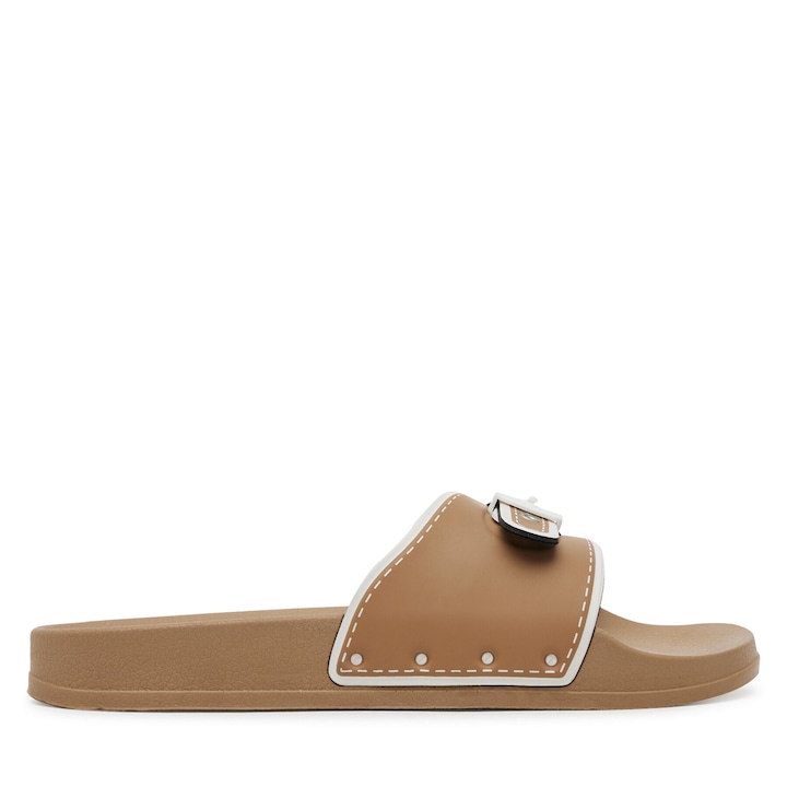 Papuci dama Scholl Pescura Moon, bej, piele ecologica