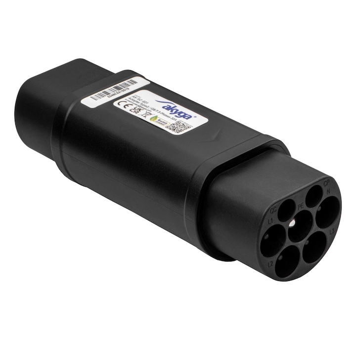 Adaptor Type2 / GB/T pentru incarcarea masinilor electrice AK-SC-E21 masculin – masculin 3-faze 32A