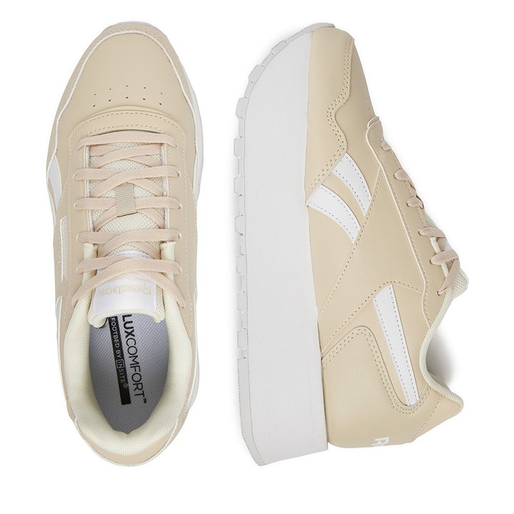 Pantofi sport dama, Reebok, CEO-GLIDE TRIPPLE 10, bej, tesatura, 40 EU