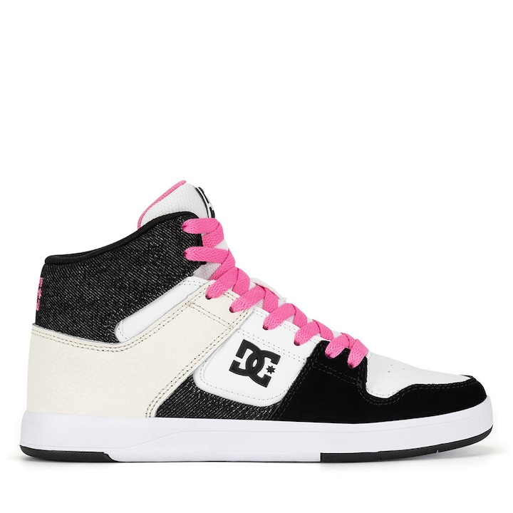 Tenisi dama, DC Shoes, ADJS7000, piele naturala, alb/negru