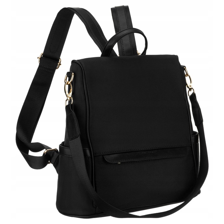 Rucsac Dama Peterson, Elegant, Negru, 31x30x15cm, Nylon
