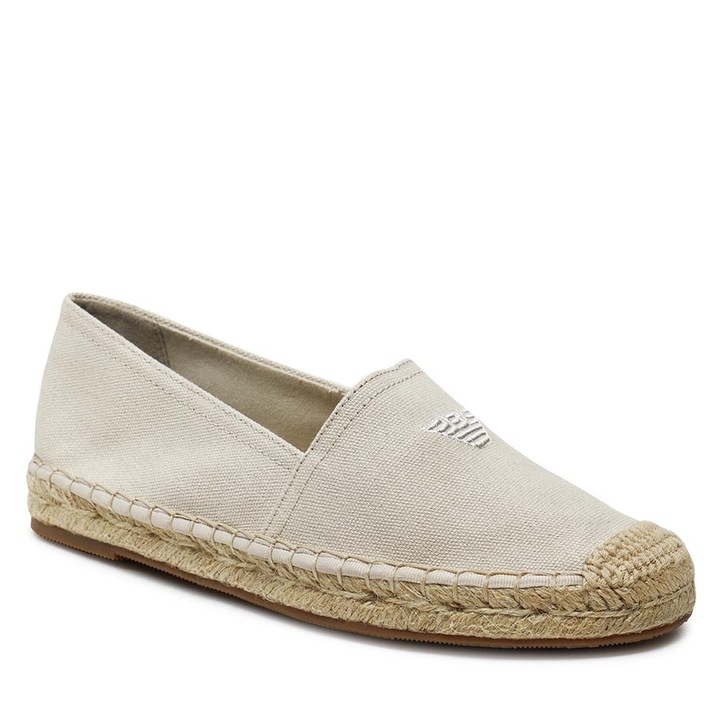 Unisex mokaszin, Emporio Armani, Nude, szövet, 36 EU