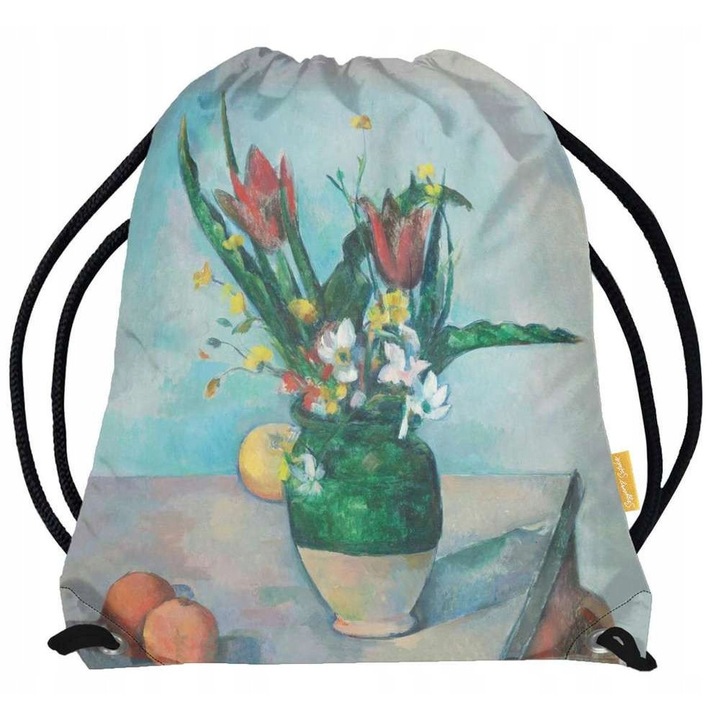 Rucsac Tip Sac "Flori de Lalea", Szyjemy sztukę, poliester, Standard (44x35cm), Mic (35x28.5cm)