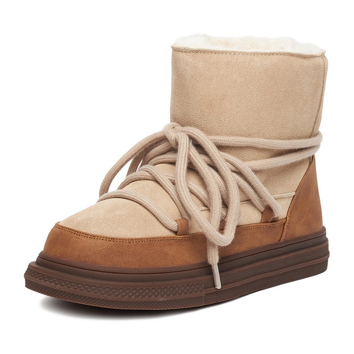 Cizme DeeZee, DZN-025, bej, textil, Bej