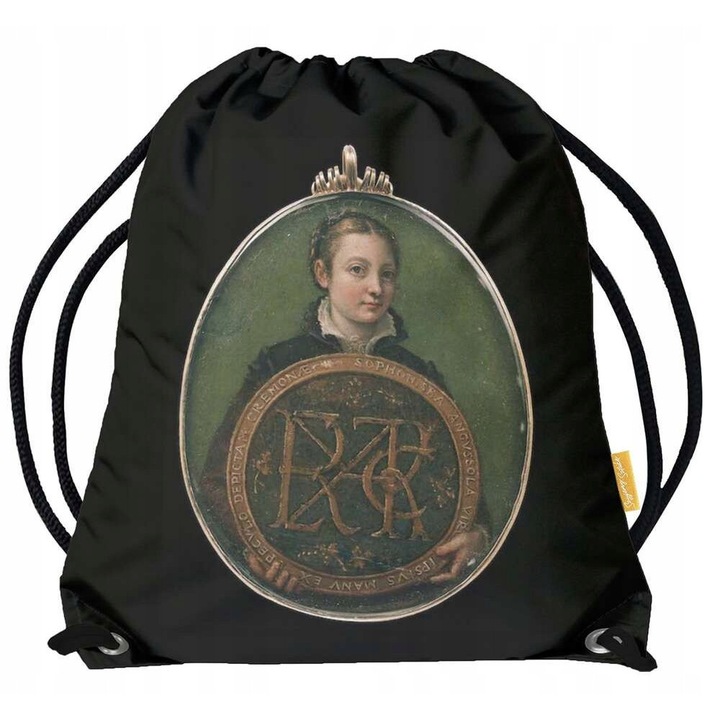 Geantă sport Szyjemy sztukę Autoportret Sofonisba Anguissola, personalizabilă, multicolor, 44x35cm / 35x28.5cm
