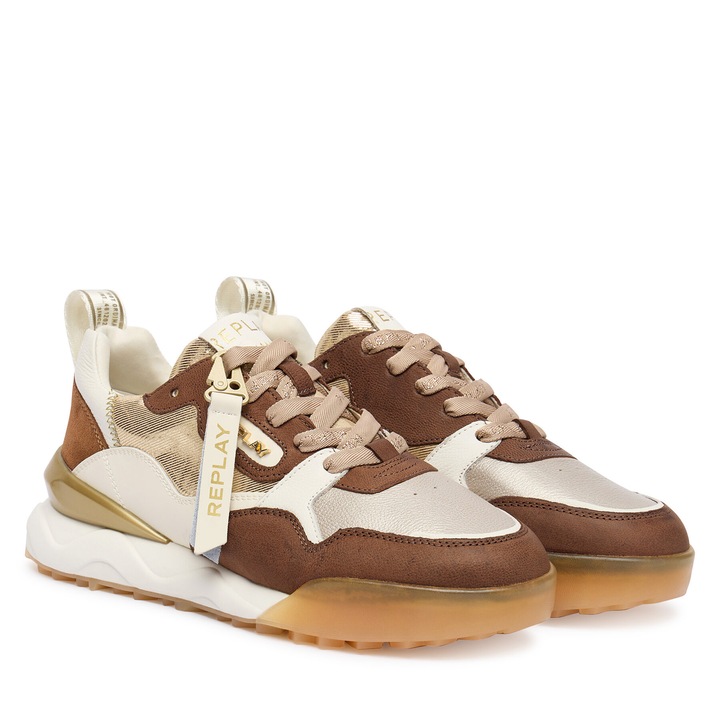 Tenisi dama, Replay, piele naturala, multicolor, 41 EU