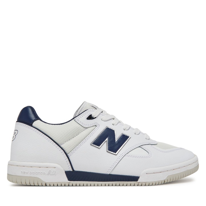 Adidasi barbati, New Balance, NM600TTN, piele naturala, alb