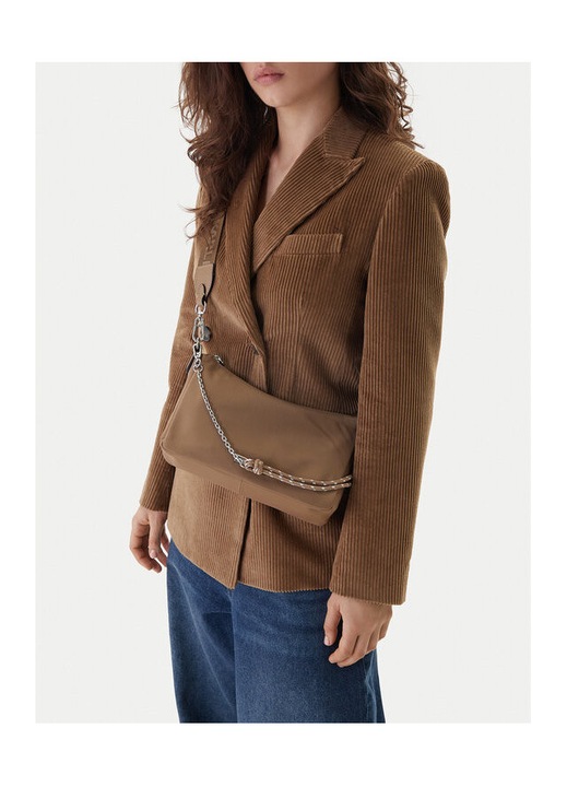 Női táska Karl Lagerfeld, Mushroom Brown modell, ökológiai bőrből, méretek 2DH B1W30018