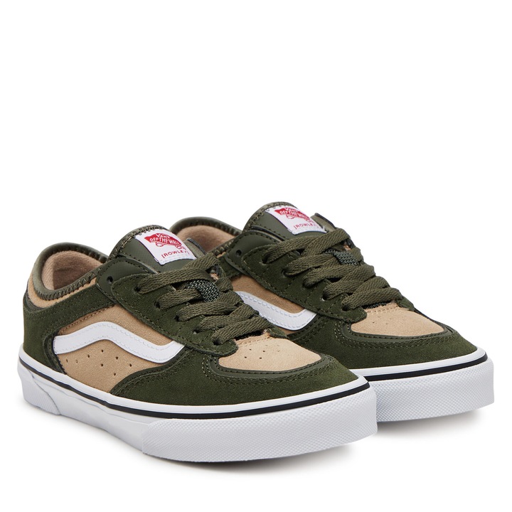 Vans unisex tornacipő, szőlőlevél, természetes bőr, bézs-khaki, 36.5 EU
